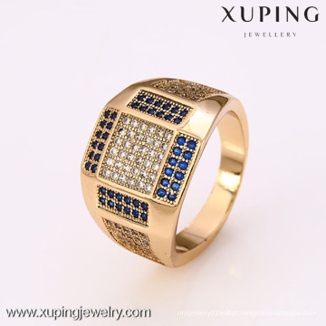 12383 - Xuping Jóias Moda 18K Banhado A Ouro Homens Anéis